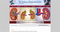 Desktop Screenshot of kidneycarekolkata.com
